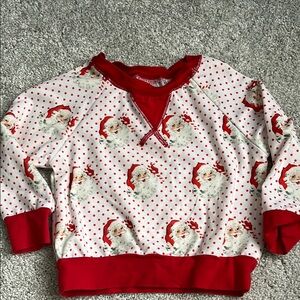Little Bear Smocks Vintage Santa top